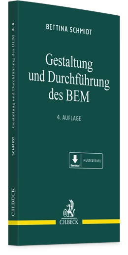 Abbildung von Schmidt | Gestaltung und Durchführung des BEM | 4. Auflage | 2025 | beck-shop.de