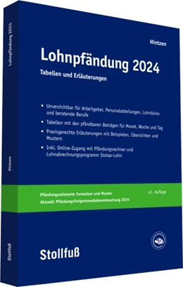 Abbildung von Hintzen | Lohnpfändung 2024 | 41. Auflage | 2024 | beck-shop.de