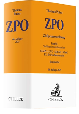 Abbildung von Thomas / Putzo | Zivilprozessordnung: ZPO | 46. Auflage | 2025 | beck-shop.de