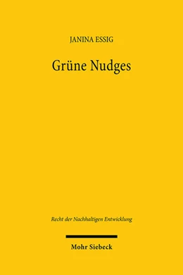 Abbildung von Essig | Grüne Nudges | 1. Auflage | 2024 | 31 | beck-shop.de