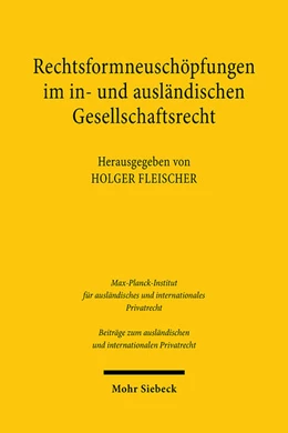 Abbildung von Fleischer | Rechtsformneuschöpfungen im in- und ausländischen Gesellschaftsrecht | 1. Auflage | 2024 | 141 | beck-shop.de