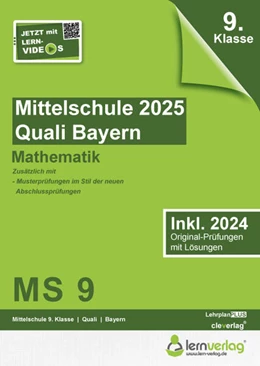 Abbildung von lern. de Bildungsgesellschaft mbH | Original-Prüfungen Mittelschule Bayern 2025 Quali Mathematik | 10. Auflage | 2024 | beck-shop.de