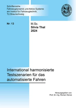 Abbildung von Thal | International harmonisierte Testszenarien für das automatisierte Fahren | 1. Auflage | 2024 | beck-shop.de