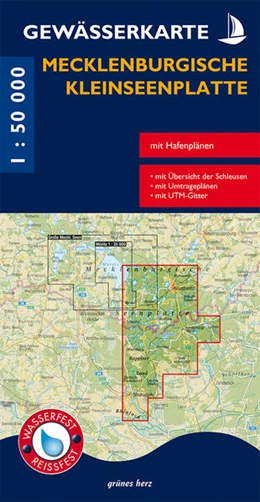 Abbildung von Gewässerkarte Mecklenburgische Kleinseenplatte | 6. Auflage | 2024 | beck-shop.de