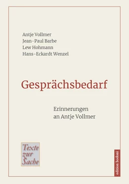 Abbildung von Vollmer / Barbe | Gesprächsbedarf | 1. Auflage | 2024 | beck-shop.de