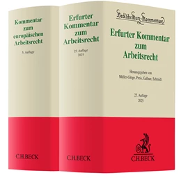 Abbildung von Erfurter Kommentar zum Arbeitsrecht (25. Auflage) und Kommentar zum europäischen Arbeitsrecht (5. Auflage) • Set | 1. Auflage | | beck-shop.de