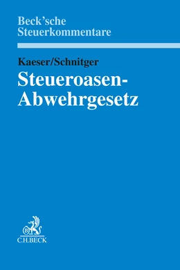 Abbildung von Kaeser / Schnitger | Steueroasen-Abwehrgesetz: StAbwG | 1. Auflage | 2026 | beck-shop.de