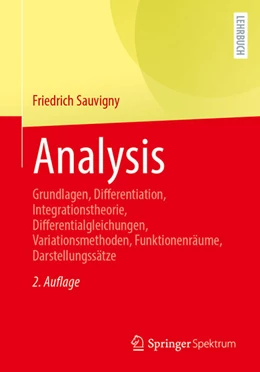 Abbildung von Sauvigny | Analysis | 2. Auflage | 2024 | beck-shop.de