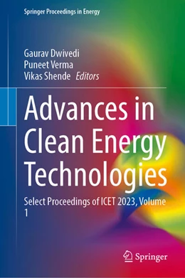 Abbildung von Dwivedi / Verma | Advances in Clean Energy Technologies | 1. Auflage | 2024 | beck-shop.de