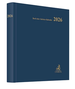 Abbildung von Beck'scher Juristen-Kalender 2026 | 1. Auflage | 2025 | beck-shop.de