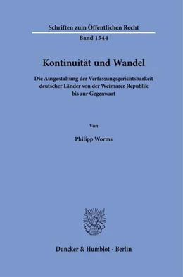 Abbildung von Worms | Kontinuität und Wandel | 1. Auflage | 2024 | beck-shop.de