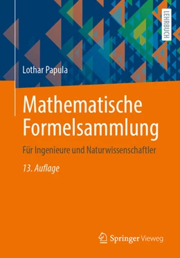 Abbildung von Papula | Mathematische Formelsammlung | 13. Auflage | 2024 | beck-shop.de