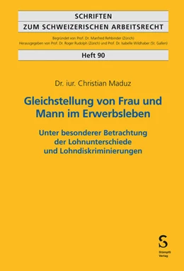 Abbildung von Maduz | Gleichstellung von Frau und Mann im Erwerbsleben | 1. Auflage | 2024 | 90 | beck-shop.de