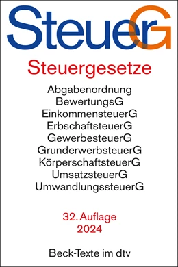 Abbildung von Steuergesetze: SteuerG | 32. Auflage | 2024 | 5765 | beck-shop.de