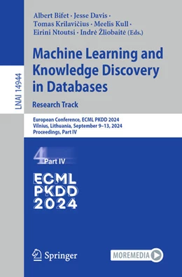 Abbildung von Bifet / Davis | Machine Learning and Knowledge Discovery in Databases. Research Track | 1. Auflage | 2024 | 14944 | beck-shop.de
