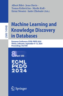 Abbildung von Bifet / Daniušis | Machine Learning and Knowledge Discovery in Databases. Research Track and Demo Track | 1. Auflage | 2024 | beck-shop.de