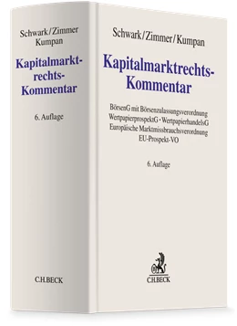 Abbildung von Schwark / Zimmer | Kapitalmarktrechts-Kommentar | 6. Auflage | 2026 | beck-shop.de