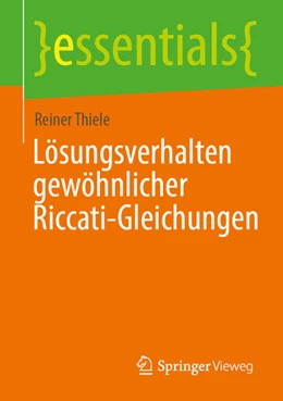 Abbildung von Thiele | Lösungsverhalten gewöhnlicher Riccati-Gleichungen | 1. Auflage | 2024 | beck-shop.de