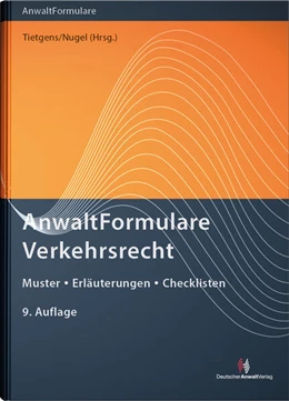 Abbildung von Tietgens / Nugel (Hrsg.) | AnwaltFormulare Verkehrsrecht | 9. Auflage | 2024 | beck-shop.de