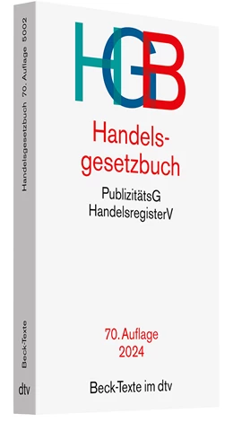 Abbildung von Handelsgesetzbuch: HGB | 70. Auflage | 2024 | 5002 | beck-shop.de