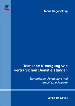 Abbildung von Hagebölling | Taktische Kündigung von vertraglichen Dienstleistungen | 1. Auflage | 2024 | 96 | beck-shop.de