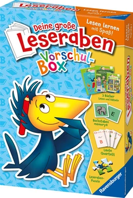 Abbildung von Deine große Leseraben Vorschul-Box - lesen lernen mit Spaß - Erstlesebücher, Spiele, Sticker und vieles mehr | 1. Auflage | 2025 | beck-shop.de