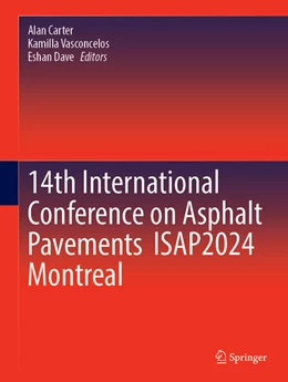 Abbildung von Carter / Vasconcelos | 14th International Conference on Asphalt Pavements ISAP2024 Montreal | 1. Auflage | 2024 | beck-shop.de