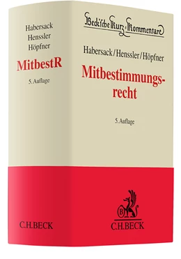 Abbildung von Habersack / Henssler | Mitbestimmungsrecht: MitbestR | 5. Auflage | 2025 | Band 24 | beck-shop.de