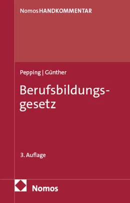 Abbildung von Pepping / Günther | Berufsbildungsgesetz | 3. Auflage | 2025 | beck-shop.de