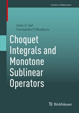 Abbildung von Gal / Niculescu | Choquet Integrals and Monotone Sublinear Operators | 1. Auflage | 2025 | beck-shop.de