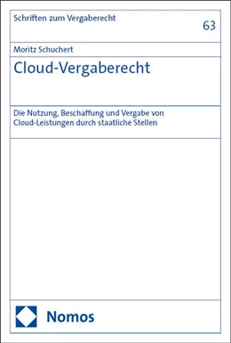 Abbildung von Schuchert | Cloud-Vergaberecht | 1. Auflage | 2024 | 63 | beck-shop.de