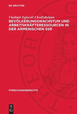 Abbildung von Chodžabekjan | Bevölkerungswachstum und Arbeitskräfteressourcen in der Armenischen SSR | 1. Auflage | 1983 | 39 | beck-shop.de