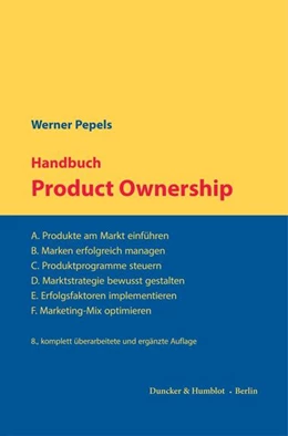 Abbildung von Pepels | Handbuch Product Ownership | 8. Auflage | 2024 | beck-shop.de