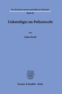 Abbildung von Struß | Unbeteiligte im Polizeirecht | 1. Auflage | 2024 | beck-shop.de