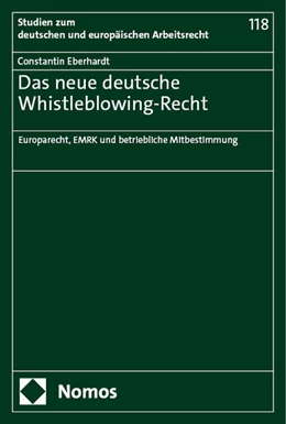 Abbildung von Eberhardt | Das neue deutsche Whistleblowing-Recht | 1. Auflage | 2024 | beck-shop.de