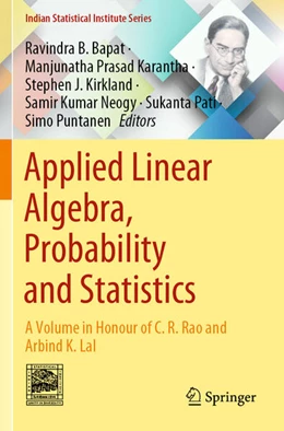 Abbildung von Bapat / Karantha | Applied Linear Algebra, Probability and Statistics | 1. Auflage | 2024 | beck-shop.de