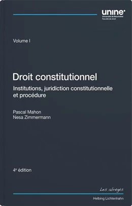 Abbildung von Mahon / Zimmermann | Droit constitutionnel Volume I | 4. Auflage | 2025 | beck-shop.de