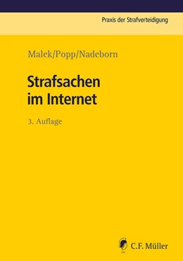 Abbildung von Popp / Nadeborn | Strafsachen im Internet | 3. Auflage | 2024 | beck-shop.de