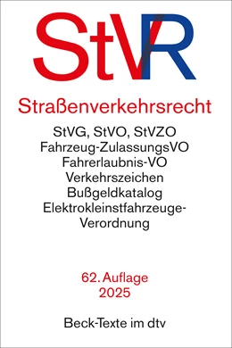 Abbildung von Straßenverkehrsrecht: StVR | 62. Auflage | 2025 | 5015 | beck-shop.de