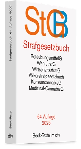 Abbildung von Strafgesetzbuch: StGB | 64. Auflage | 2025 | 5007 | beck-shop.de
