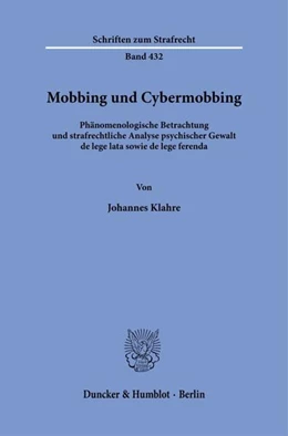 Abbildung von Klahre | Mobbing und Cybermobbing | 1. Auflage | 2024 | beck-shop.de