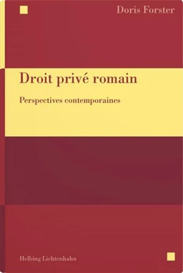 Abbildung von Forster | Droit privé romain | 1. Auflage | 2024 | beck-shop.de