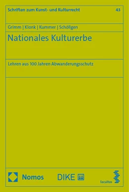 Abbildung von Grimm / Klonk | Nationales Kulturerbe | 1. Auflage | 2024 | 43 | beck-shop.de