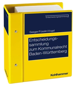 Abbildung von Seeger / Vogel | Entscheidungssammlung zum Kommunalrecht Baden-Württemberg – EKBW | 1. Auflage | 2024 | beck-shop.de