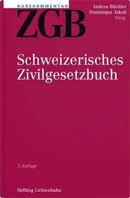 Abbildung von Büchler / Jakob | Schweizerisches Zivilgesetzbuch: ZGB | 3. Auflage | 2025 | beck-shop.de