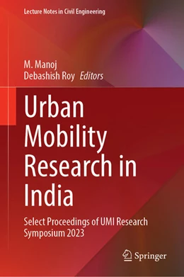 Abbildung von Manoj / Roy | Urban Mobility Research in India | 1. Auflage | 2024 | 551 | beck-shop.de