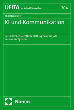 Abbildung von Hotz | KI und Kommunikation | 1. Auflage | 2024 | beck-shop.de