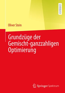 Abbildung von Stein | Grundzüge der Gemischt-ganzzahligen Optimierung | 1. Auflage | 2024 | beck-shop.de