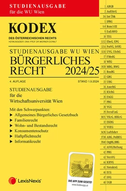 Abbildung von Doralt | KODEX Bürgerliches Recht für die WU 2024/25 - inkl. App | 4. Auflage | 2024 | beck-shop.de