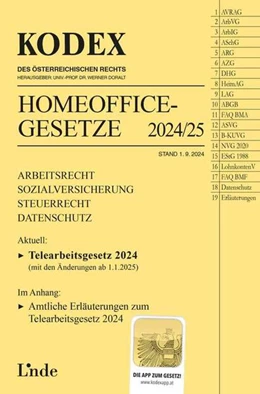 Abbildung von Doralt | KODEX Homeoffice-Gesetze 2024/25 | 1. Auflage | 2024 | beck-shop.de